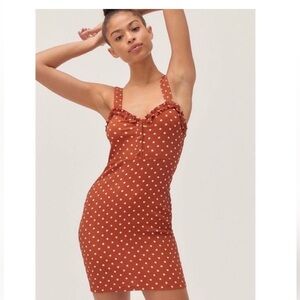 Urban outfitters, polka dot mini dress